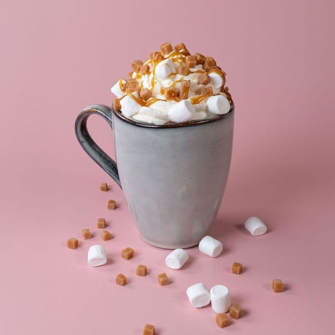 Marshmallow Caramel Hot Chocolate